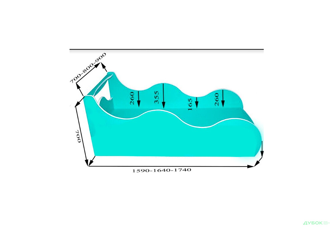 Зображення 2 - Ліжко Лілі Ф-0010 Серія Форсаж Viorina-Deko