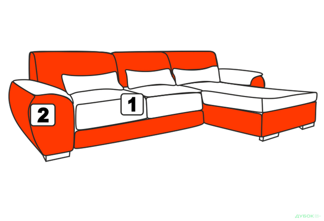 Мягкий уголок Рамон Угловой диван Л/П Давидос - Изображение 30 Изображение 30 - Мягкий уголок Рамон Угловой диван Л/П Давидос