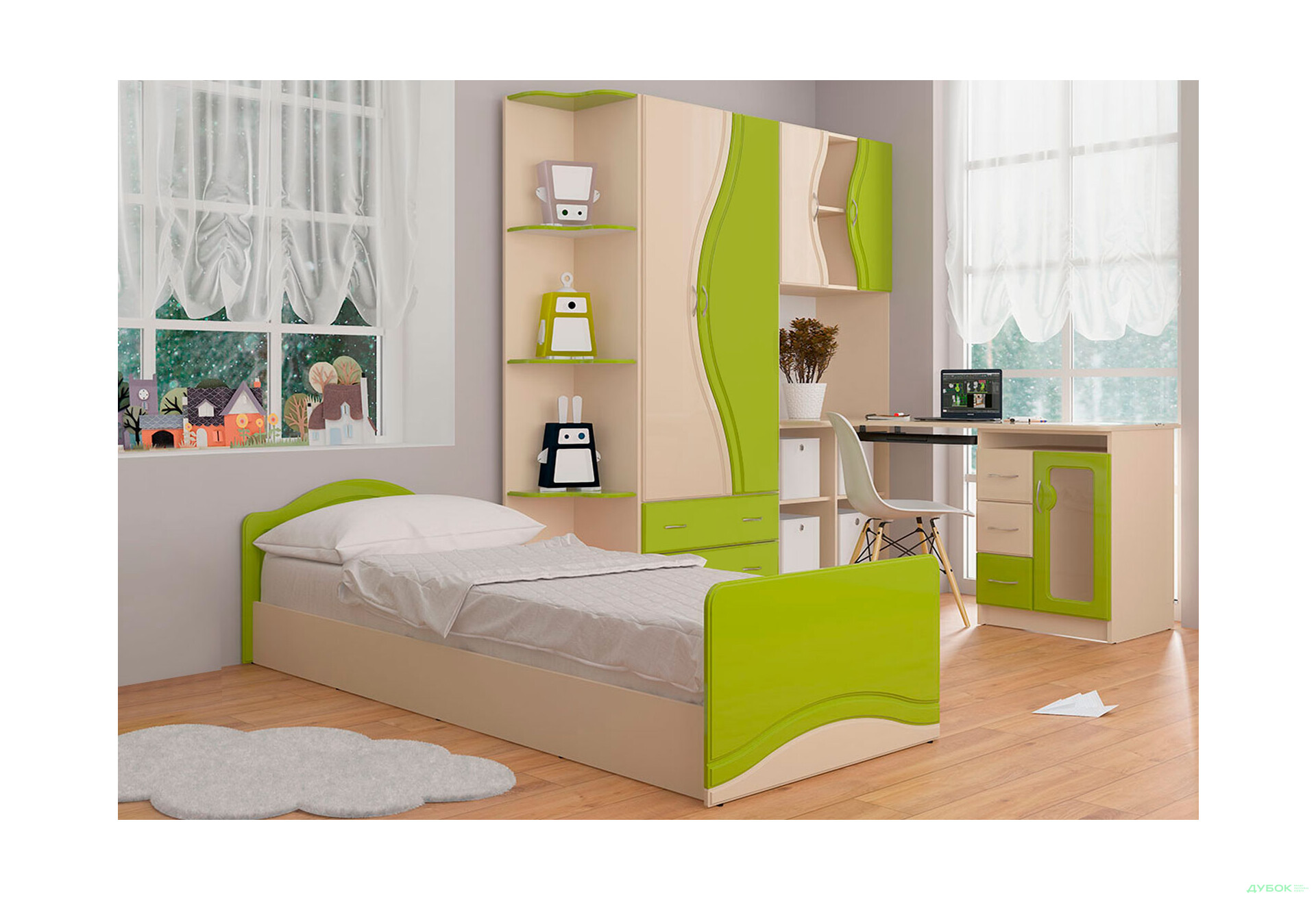 Дитяча Еколь з ліжком БМФ - Зображення 1 Зображення 1 - Дитяча Еколь з ліжком БМФ