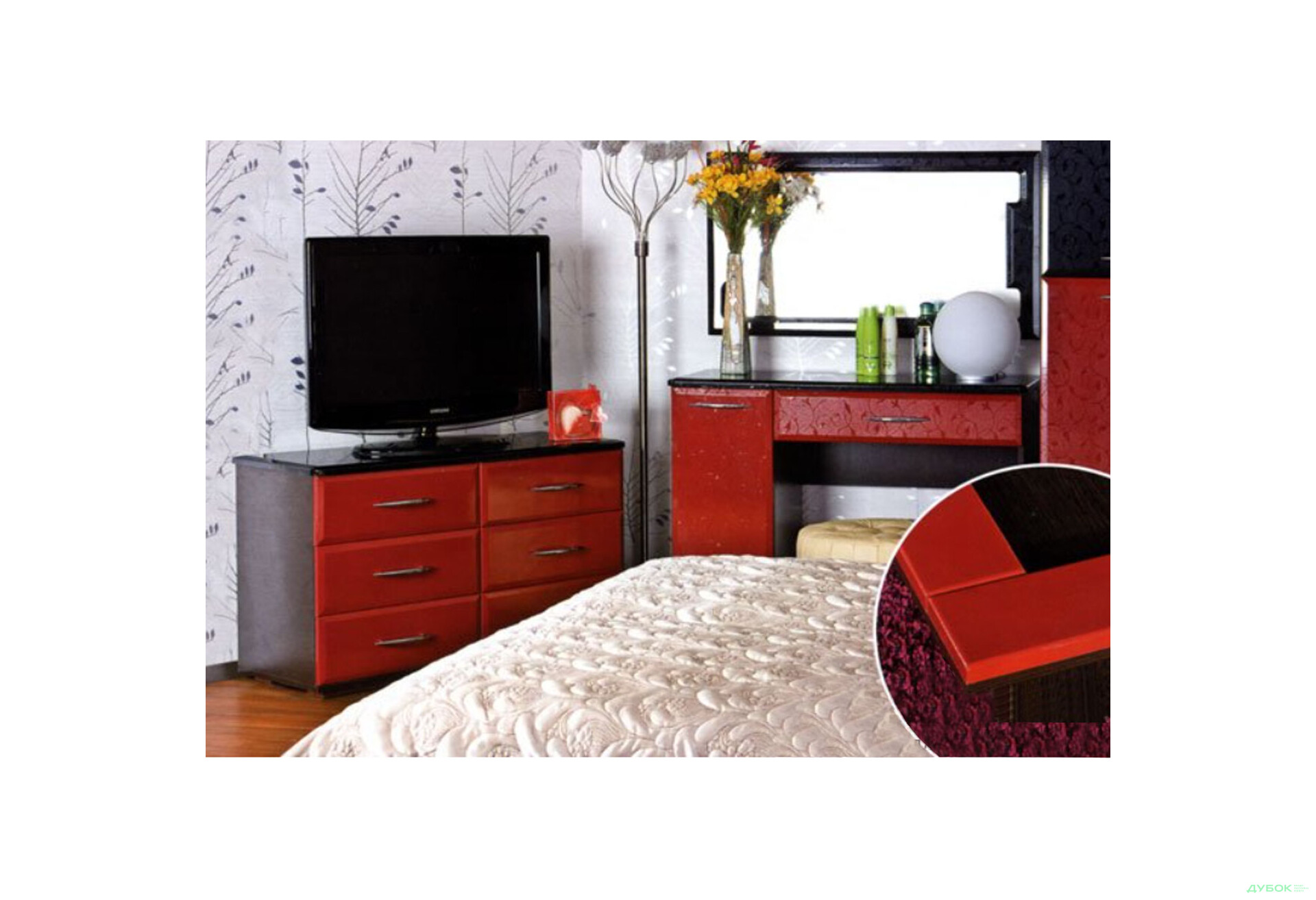 Модульная спальня Верона Лак Лилия БМФ - Изображение 2 Изображение 2 - Модульная спальня Верона Лак Лилия БМФ