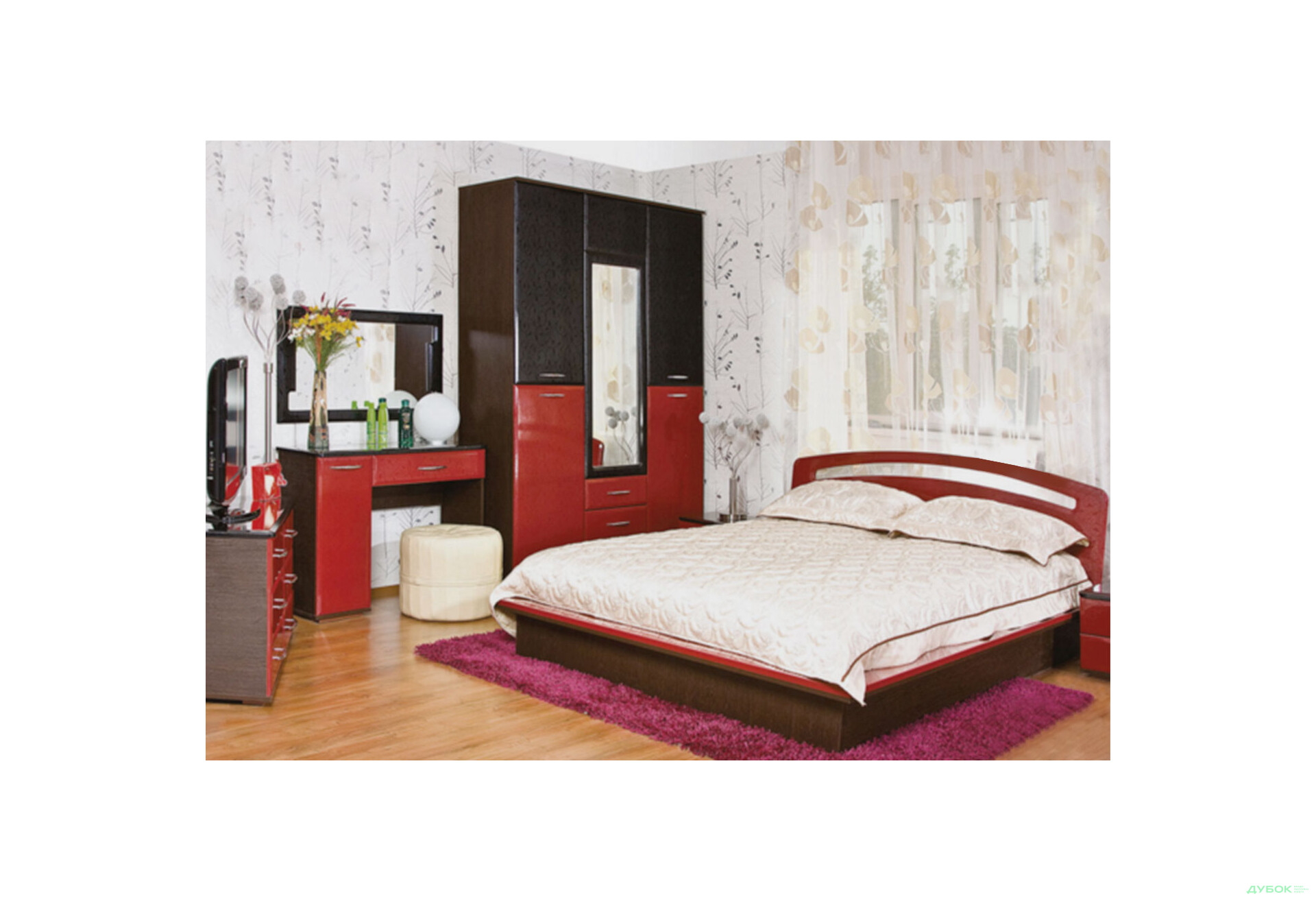 Модульная спальня Верона Лак Лилия БМФ - Изображение 1 Изображение 1 - Модульная спальня Верона Лак Лилия БМФ