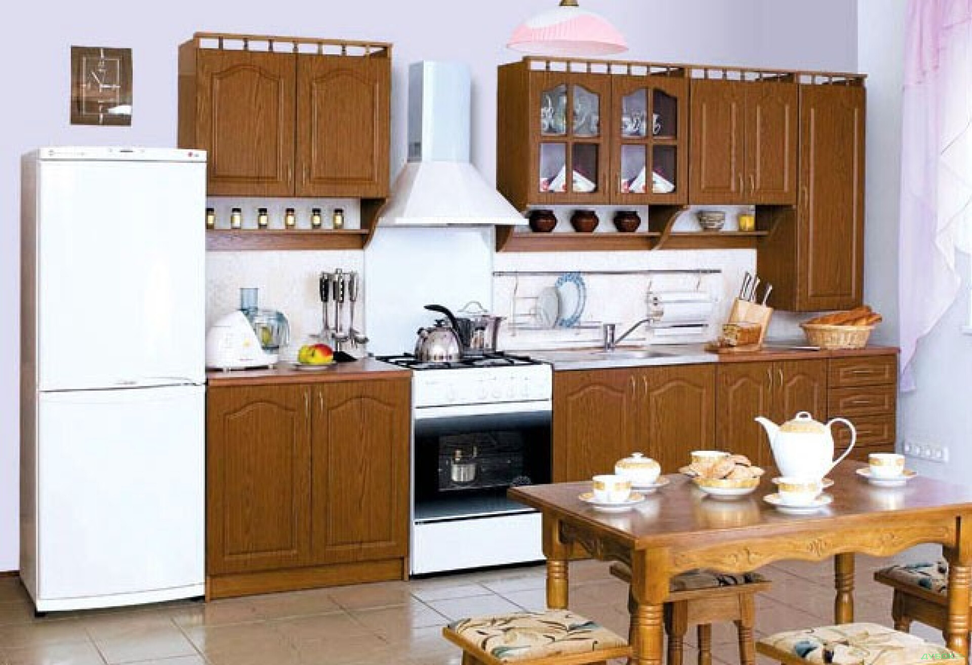 Фото 1 - Кухня Карина 2.6 МДФ с пеналом БМФ