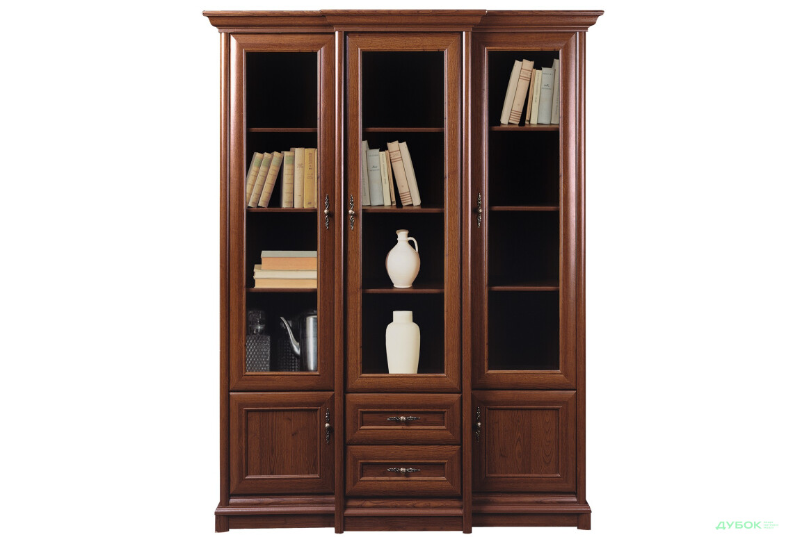 Шкаф-витрина Gerbor холдинг Соната с 2 ящиками 168 см Каштан - Изображение 1 Изображение 1 - Шкаф-витрина Gerbor холдинг Соната с 2 ящиками 168 см Каштан