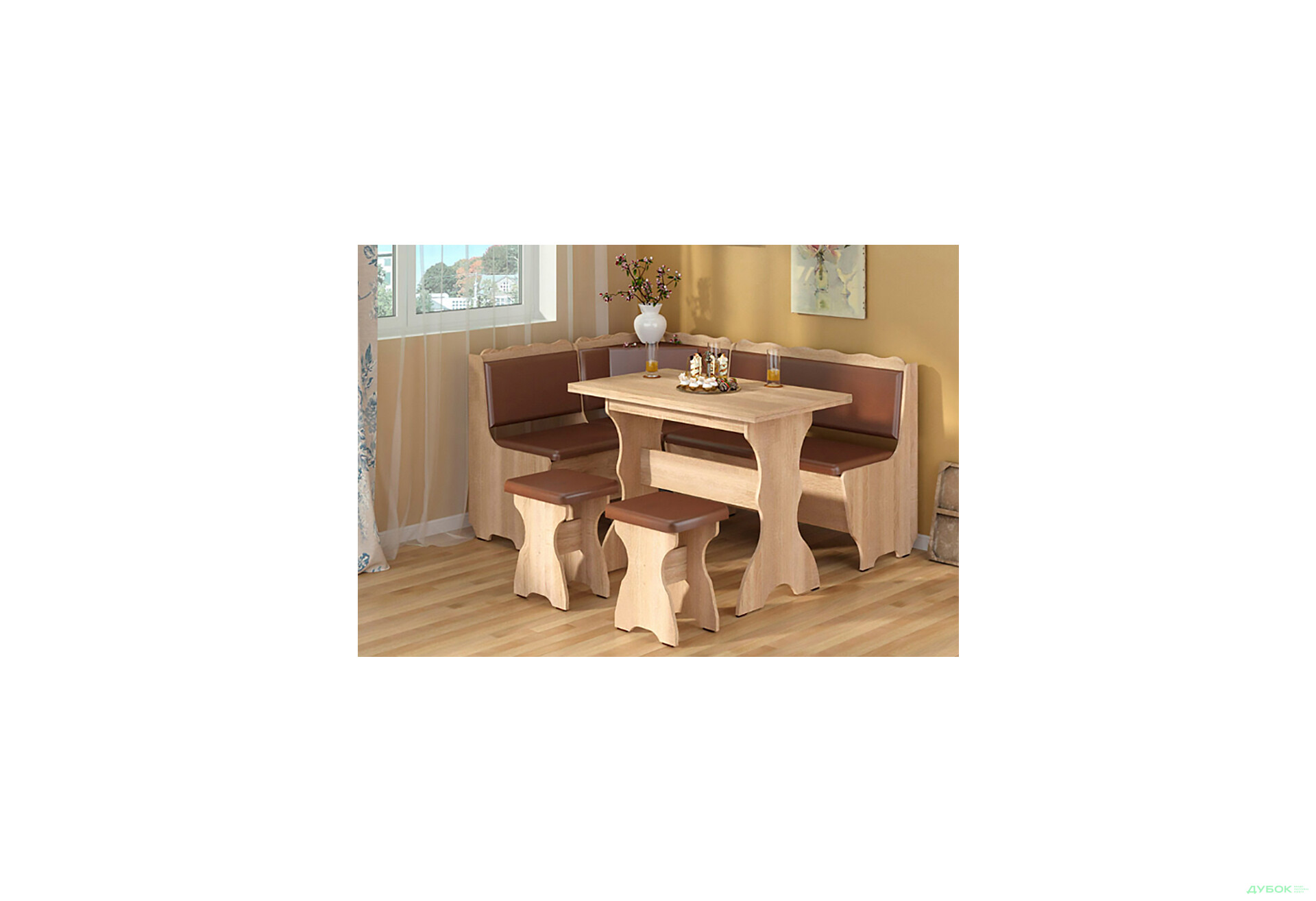 Изображение 5 - Кухонный уголок Граф (с раскл.столом) Пехотин