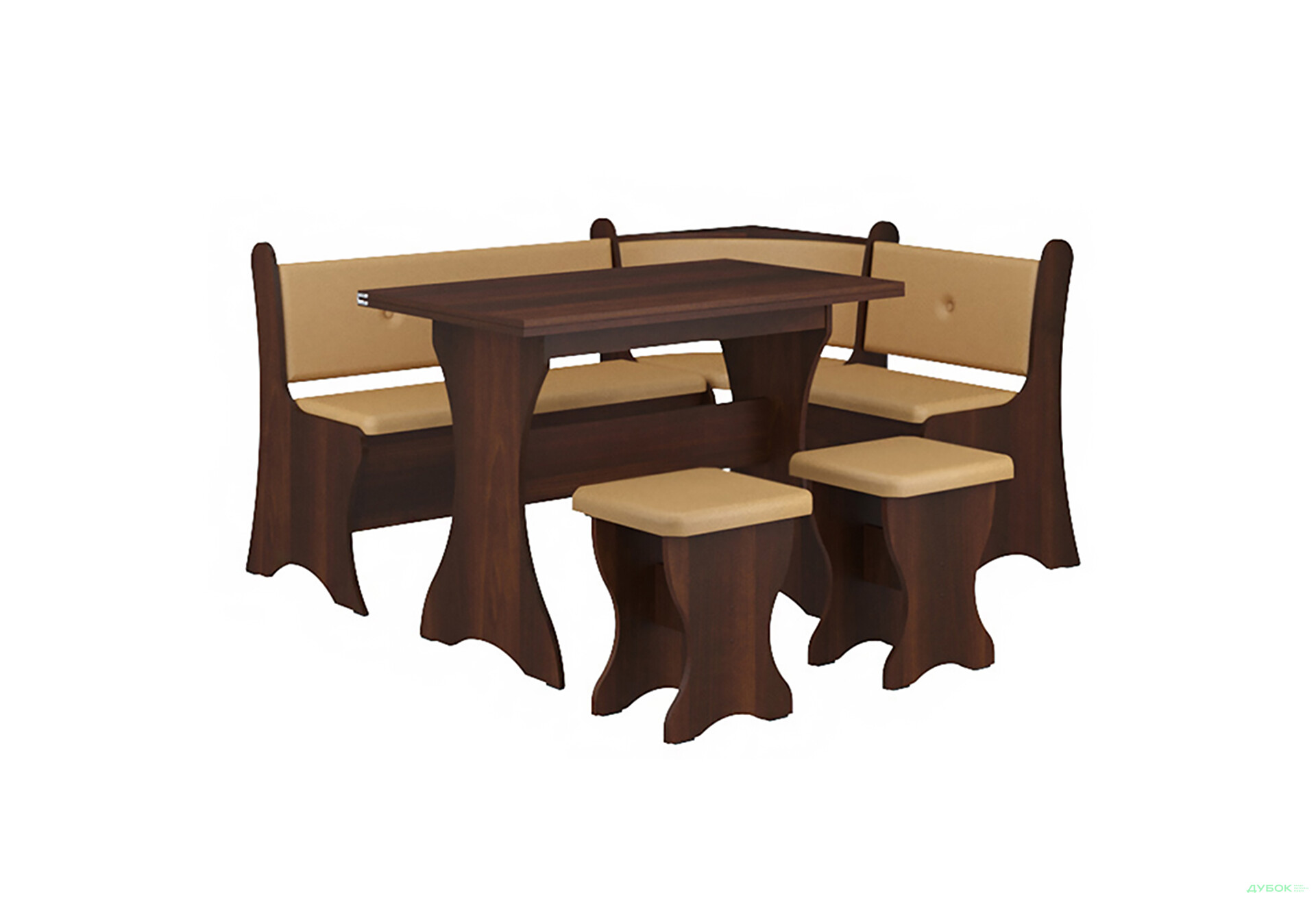 Зображення 3 - Кухонний куточок Маркіз (з розкл.столом №1 + табурет №1-2шт) Пехотін