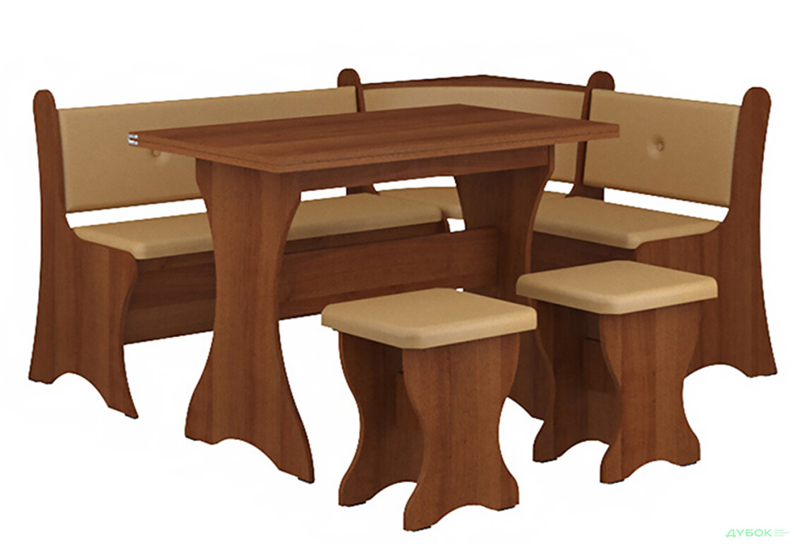 Зображення 4 - Кухонний куточок Маркіз (з розкл.столом №1 + табурет №1-2шт) Пехотін