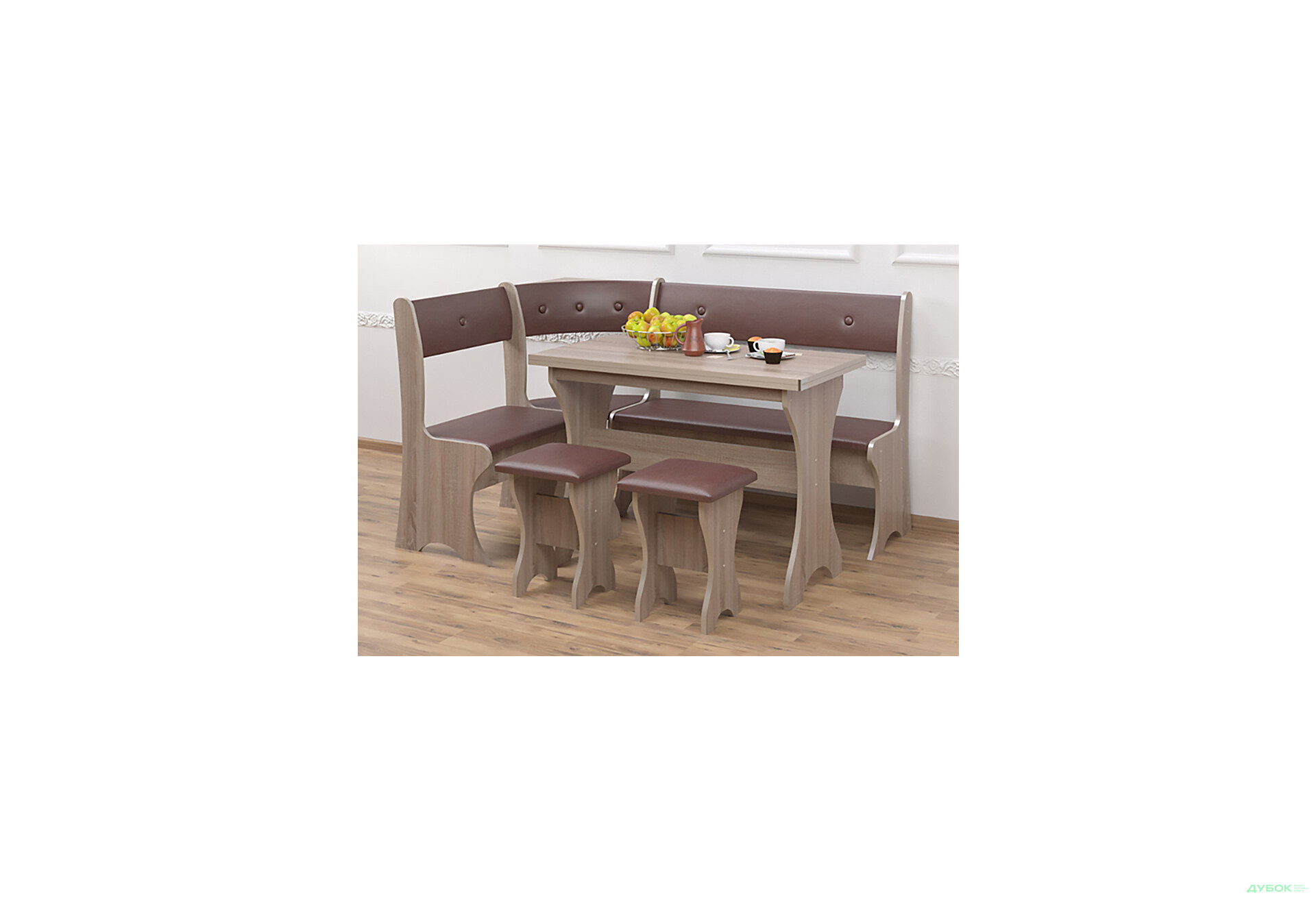 Зображення 6 - Кухонний куточок Маркіз (з розкл.столом №1 + табурет №1-2шт) Пехотін