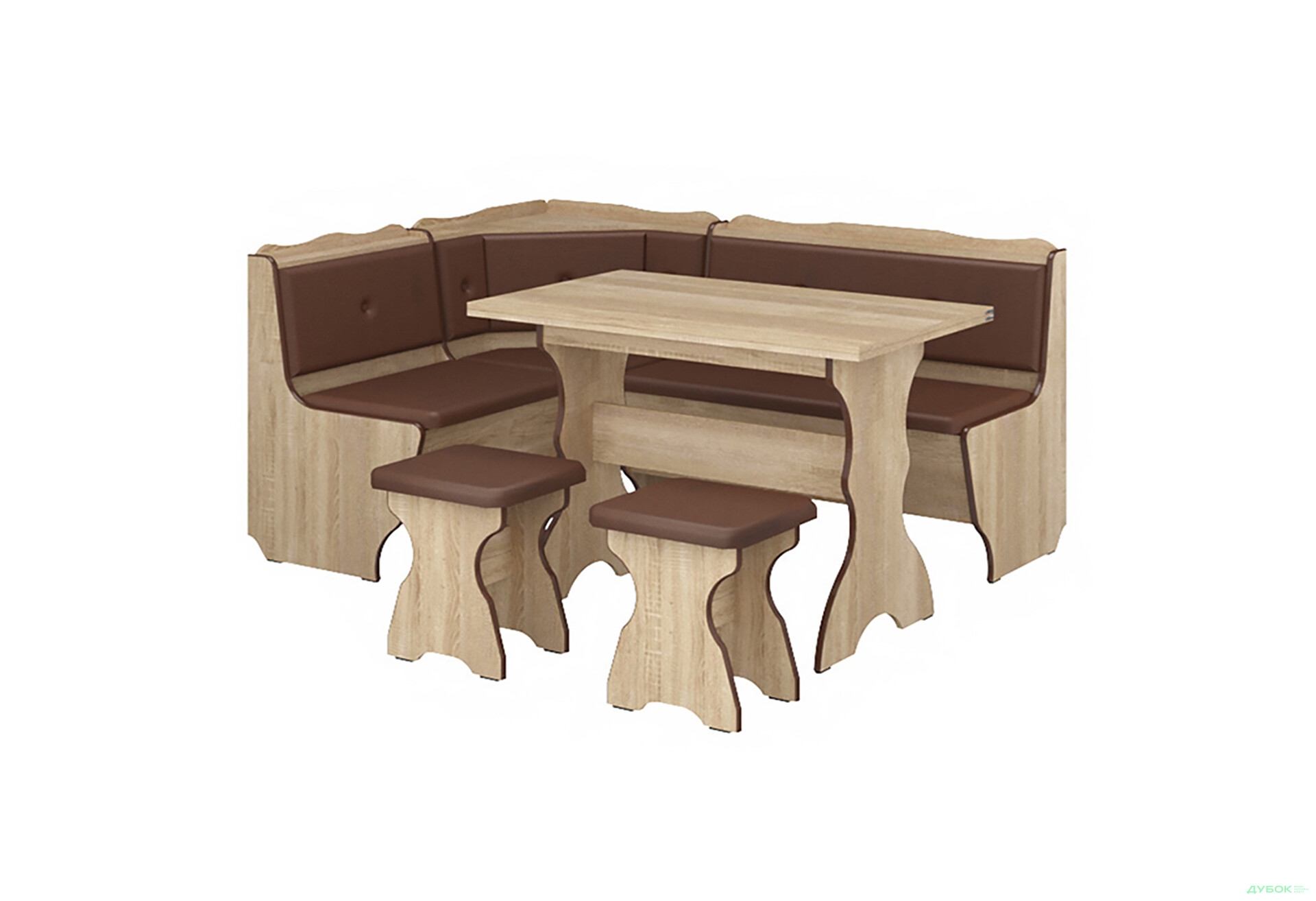 Изображение 3 - Кухонный уголок Президент (уголок Президент + стол раскладной №1 + табурет №1 / 2 шт Пехотин