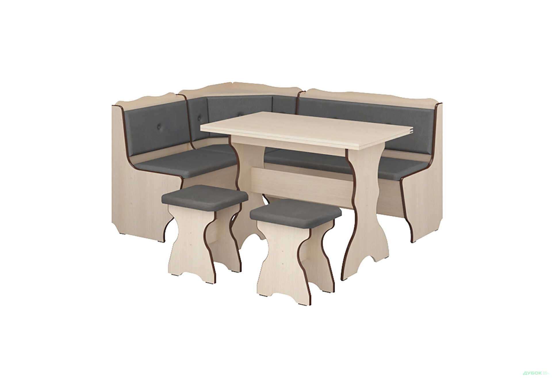 Изображение 4 - Кухонный уголок Президент (уголок Президент + стол раскладной №1 + табурет №1 / 2 шт Пехотин