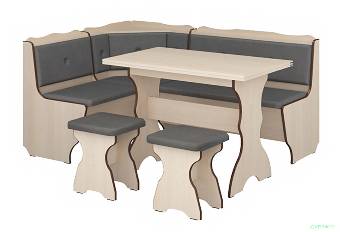 Изображение 4 - Кухонный уголок Президент (уголок Президент + стол раскладной №1 + табурет №1 / 2 шт Пехотин