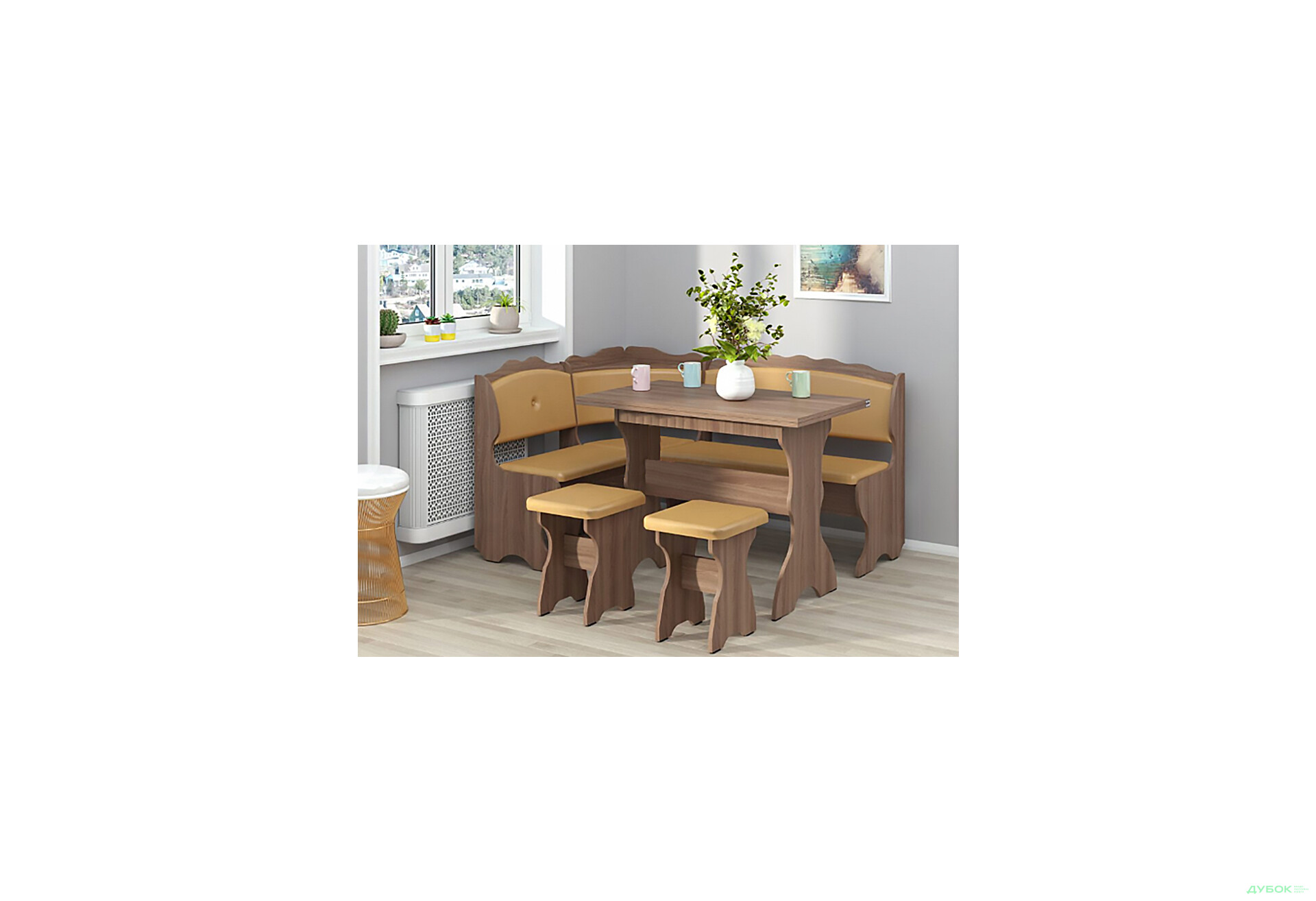 Кухонный уголок Цезарь (с раскл.столом) Пехотин - Изображение 6 Изображение 6 - Кухонный уголок Цезарь (с раскл.столом) Пехотин