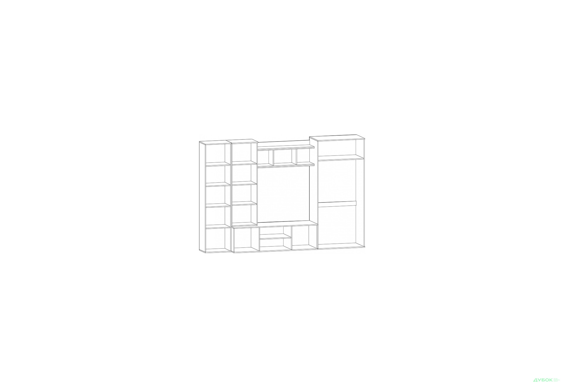 Зображення 2 - Вітальня Конго (ТВ 1,10х1,05) Мебель Сервіс