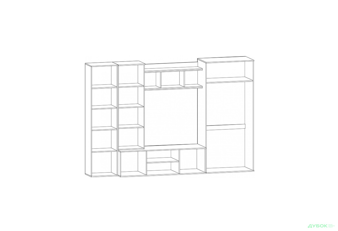 Зображення 2 - Вітальня Конго (ТВ 1,10х1,05) Мебель Сервіс