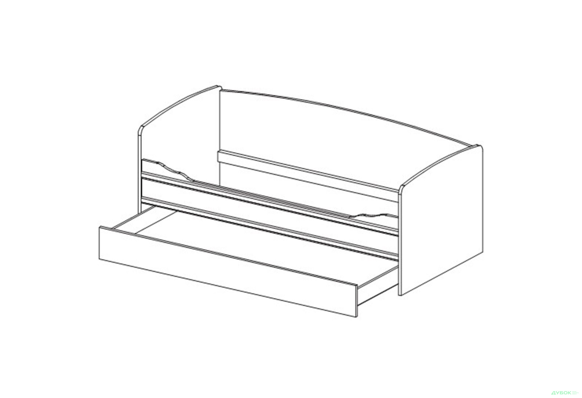 Тапчан со спинкой (90х200) без вклада Валенсия Мебель Сервис - Изображение 3 Изображение 3 - Тапчан со спинкой (90х200) без вклада Валенсия Мебель Сервис