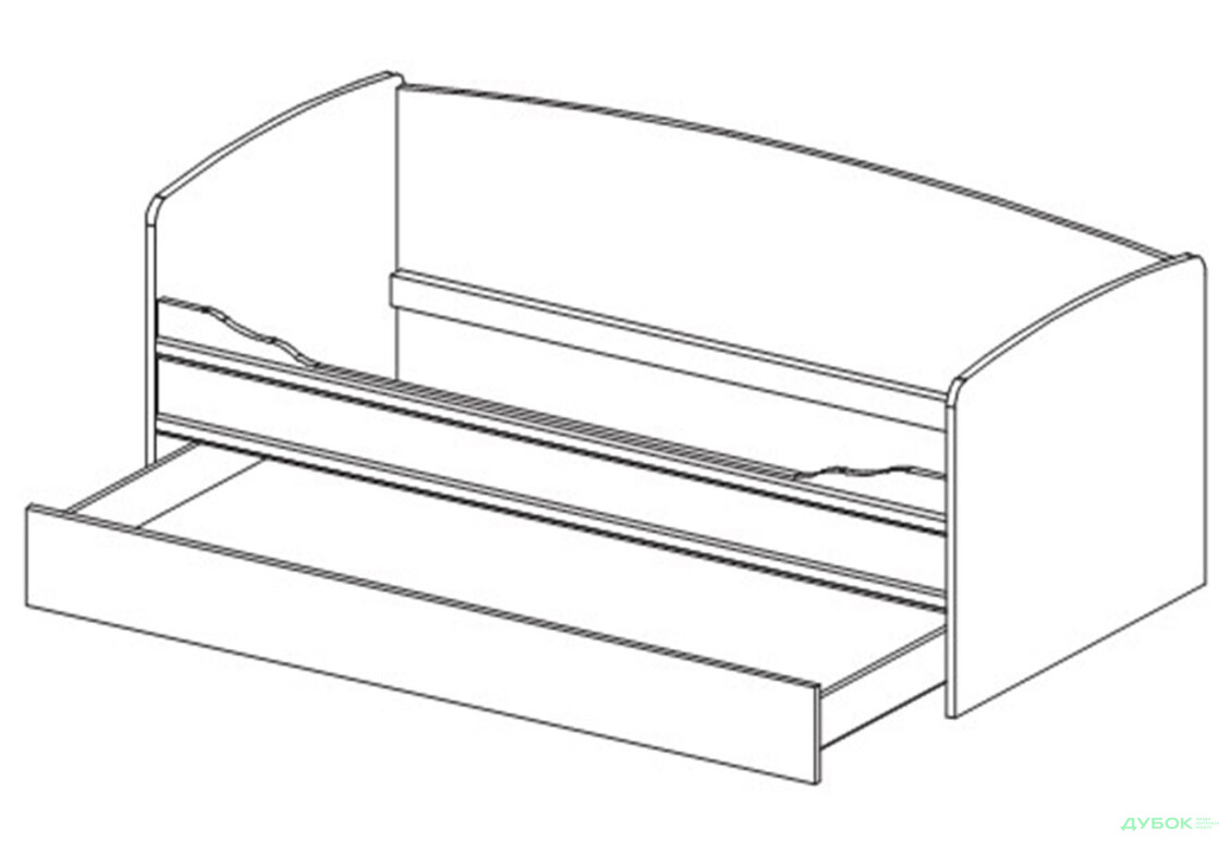 Тапчан со спинкой (90х200) без вклада Валенсия Мебель Сервис - Изображение 3 Изображение 3 - Тапчан со спинкой (90х200) без вклада Валенсия Мебель Сервис