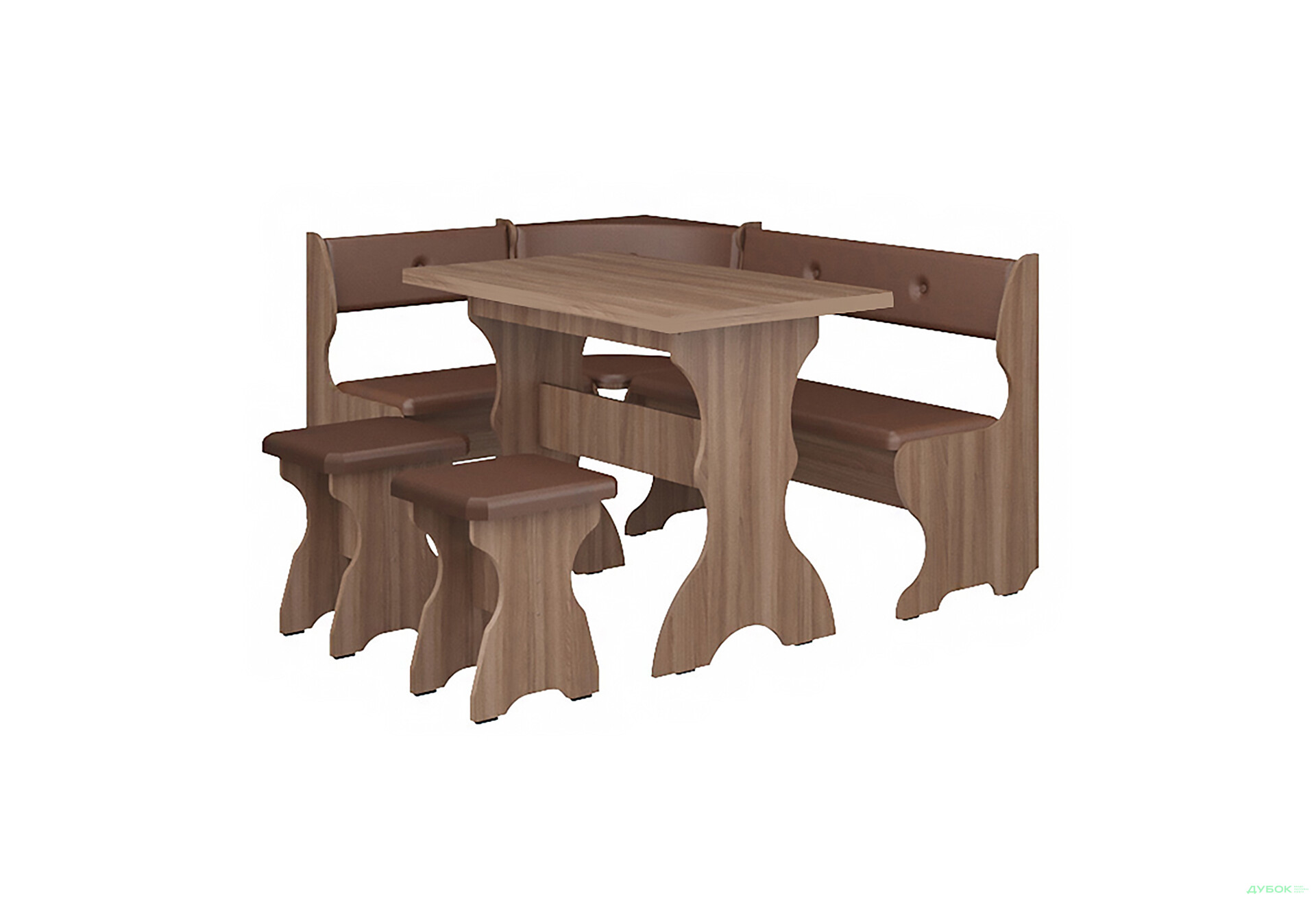 Кухонный уголок Принц (с прост.столом №1 + табуретиы №1/2шт) Пехотин - Изображение 2 Изображение 2 - Кухонный уголок Принц (с прост.столом №1 + табуретиы №1/2шт) Пехотин