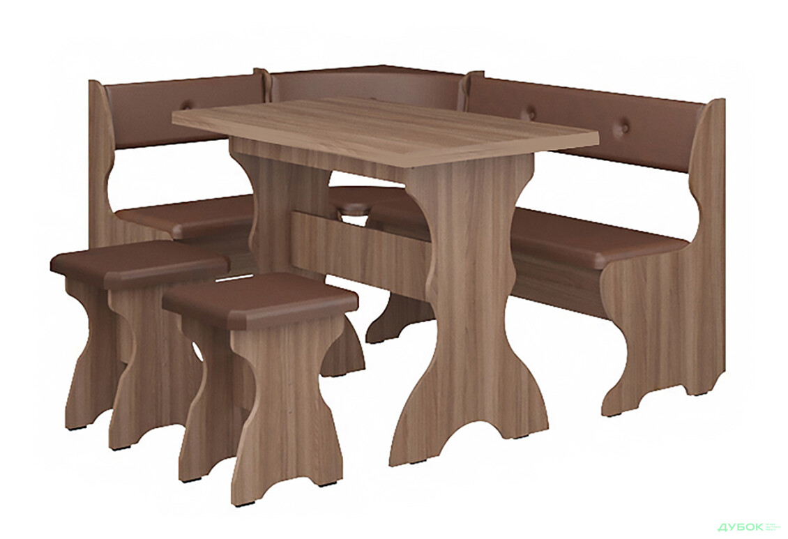 Изображение 2 - Кухонный уголок Принц (с прост.столом №1 + табуретиы №1/2шт) Пехотин