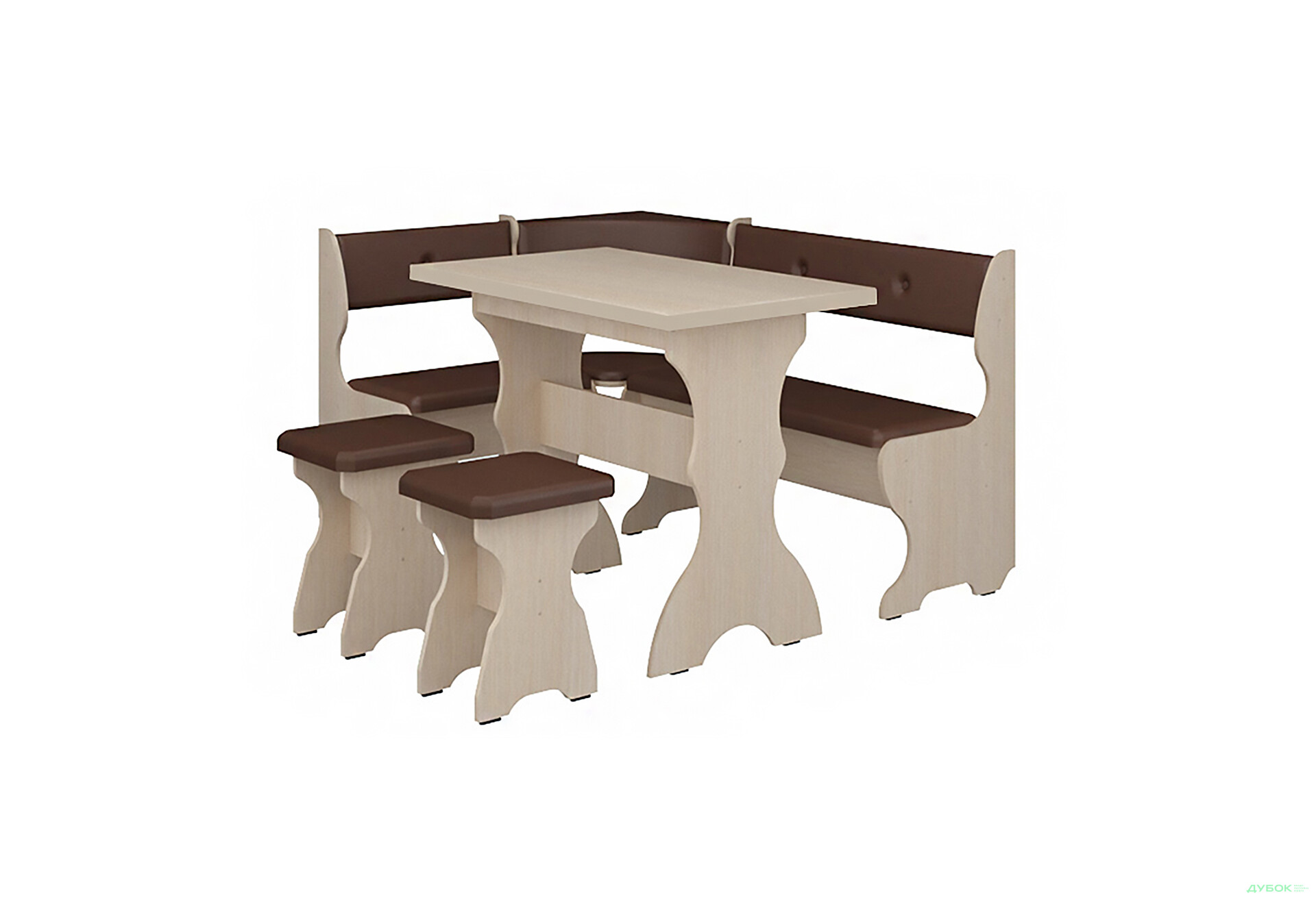 Кухонный уголок Принц (с прост.столом №1 + табуретиы №1/2шт) Пехотин - Изображение 4 Изображение 4 - Кухонный уголок Принц (с прост.столом №1 + табуретиы №1/2шт) Пехотин