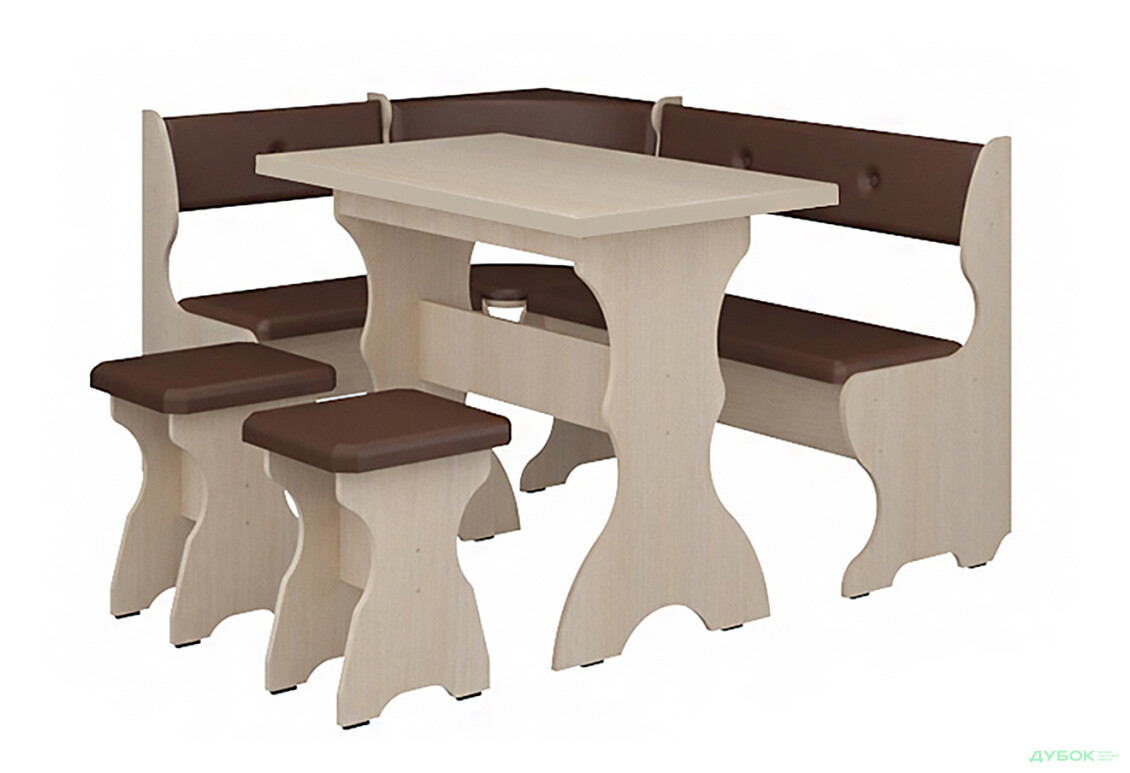 Изображение 4 - Кухонный уголок Принц (с прост.столом №1 + табуретиы №1/2шт) Пехотин