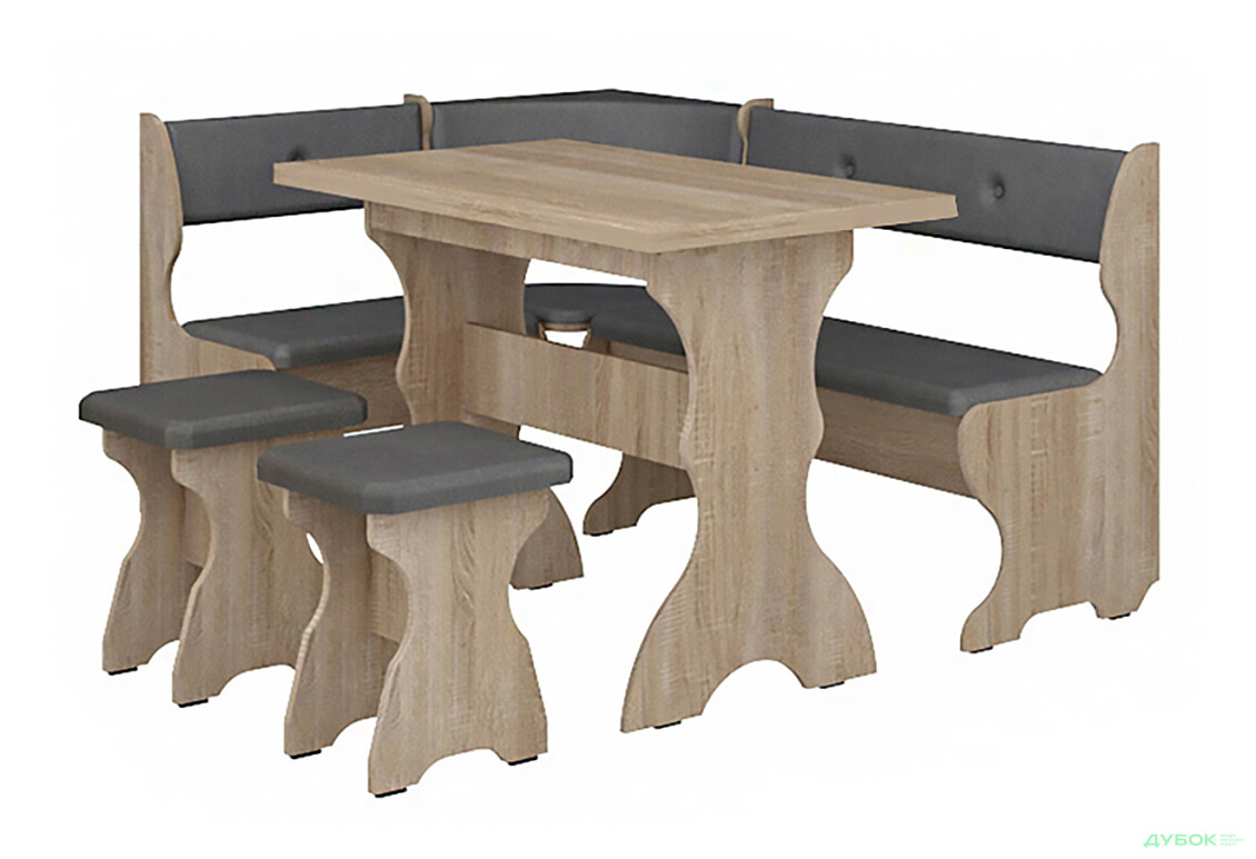 Изображение 6 - Кухонный уголок Принц (с прост.столом №1 + табуретиы №1/2шт) Пехотин