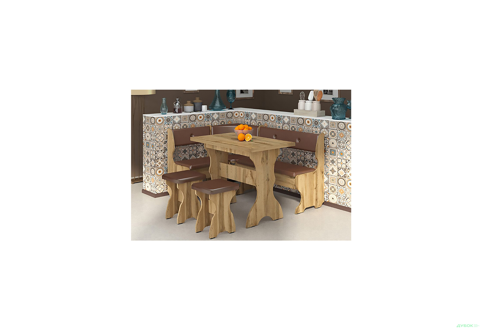 Кухонный уголок Принц (с прост.столом №1 + табуретиы №1/2шт) Пехотин - Изображение 8 Изображение 8 - Кухонный уголок Принц (с прост.столом №1 + табуретиы №1/2шт) Пехотин