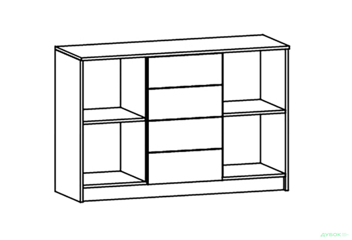Комод 2Д+4Ш Фантазия Мебель Сервис - Изображение 2 Изображение 2 - Комод 2Д+4Ш Фантазия Мебель Сервис