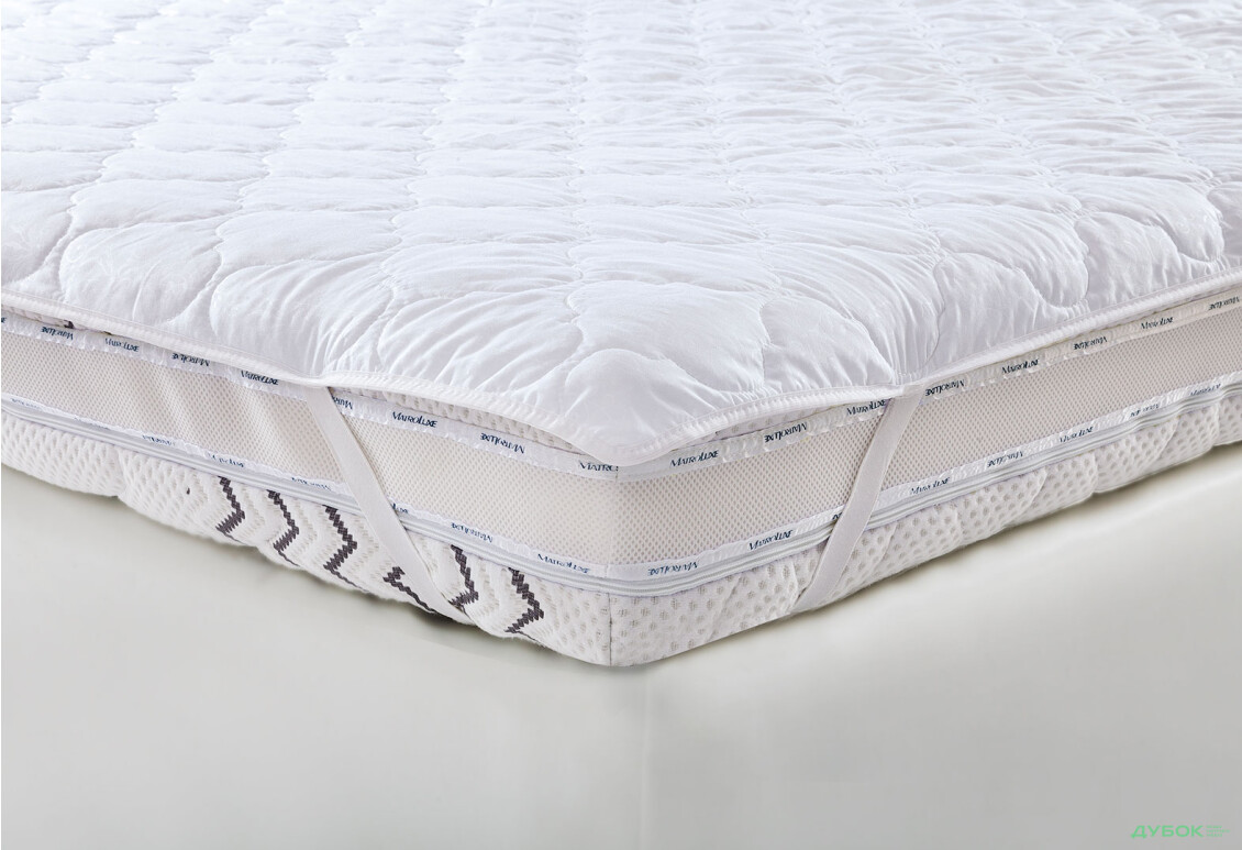 Наматрацник двосторонній (бязь біла) з кут.фіксаторами Matroluxe