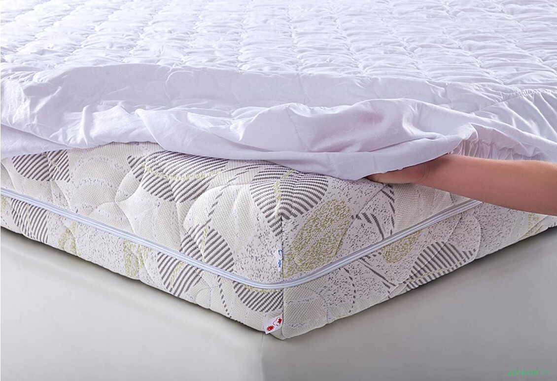 Зображення 3 - Наматрацник натяжний з бортами (бязь біла) Matroluxe