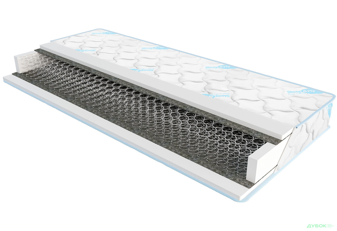 Матрас Sleep&Fly Standart / Стандарт (чехол из жаккарда) ЕММ