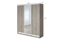 Изображение 5 - Шкаф-купе 3-дверный с зеркалом, трюфель 180х60х240 см 