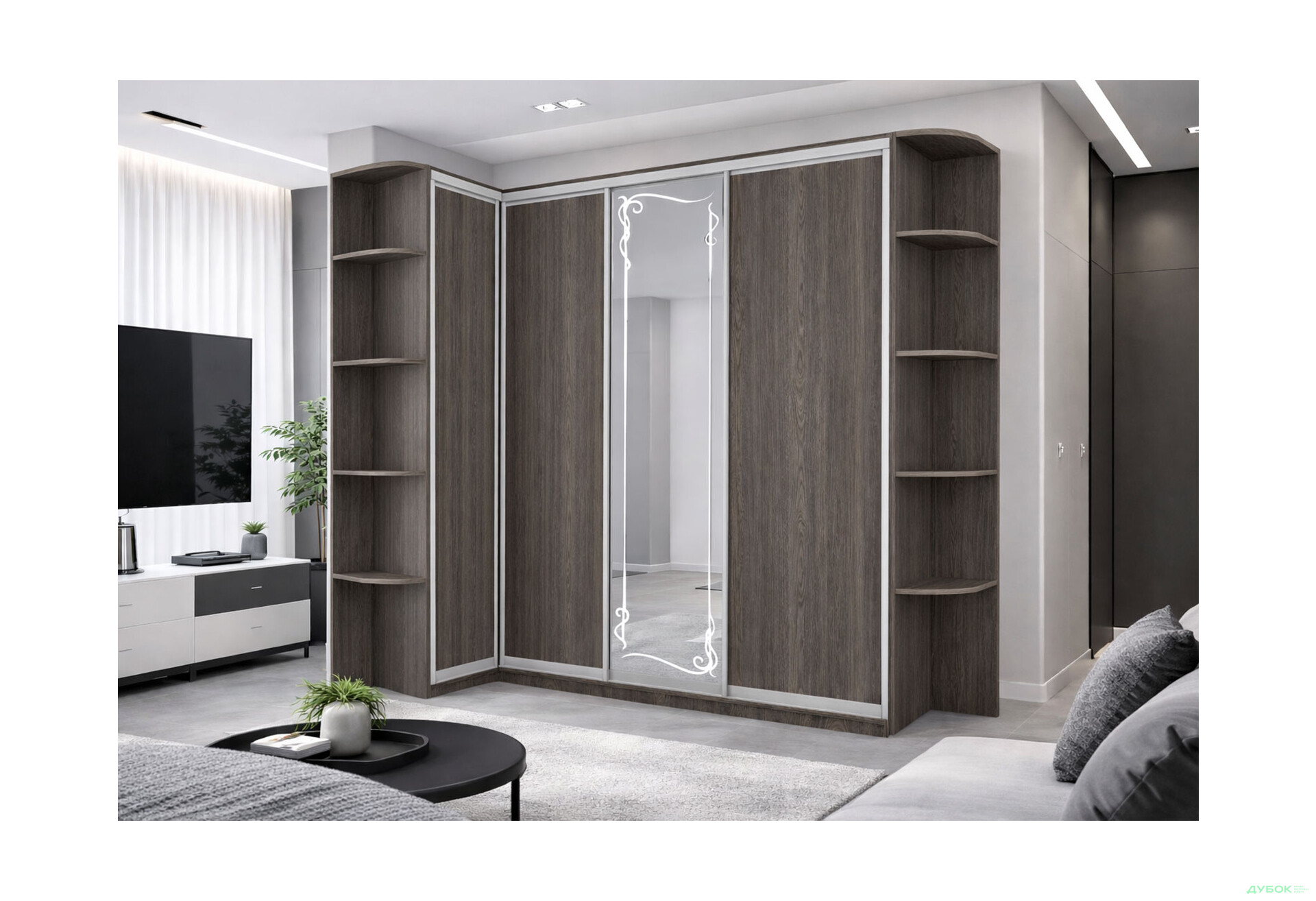 Изображение 2 - Шкаф-купе 4Д угловой 270х120х220 VIP-master