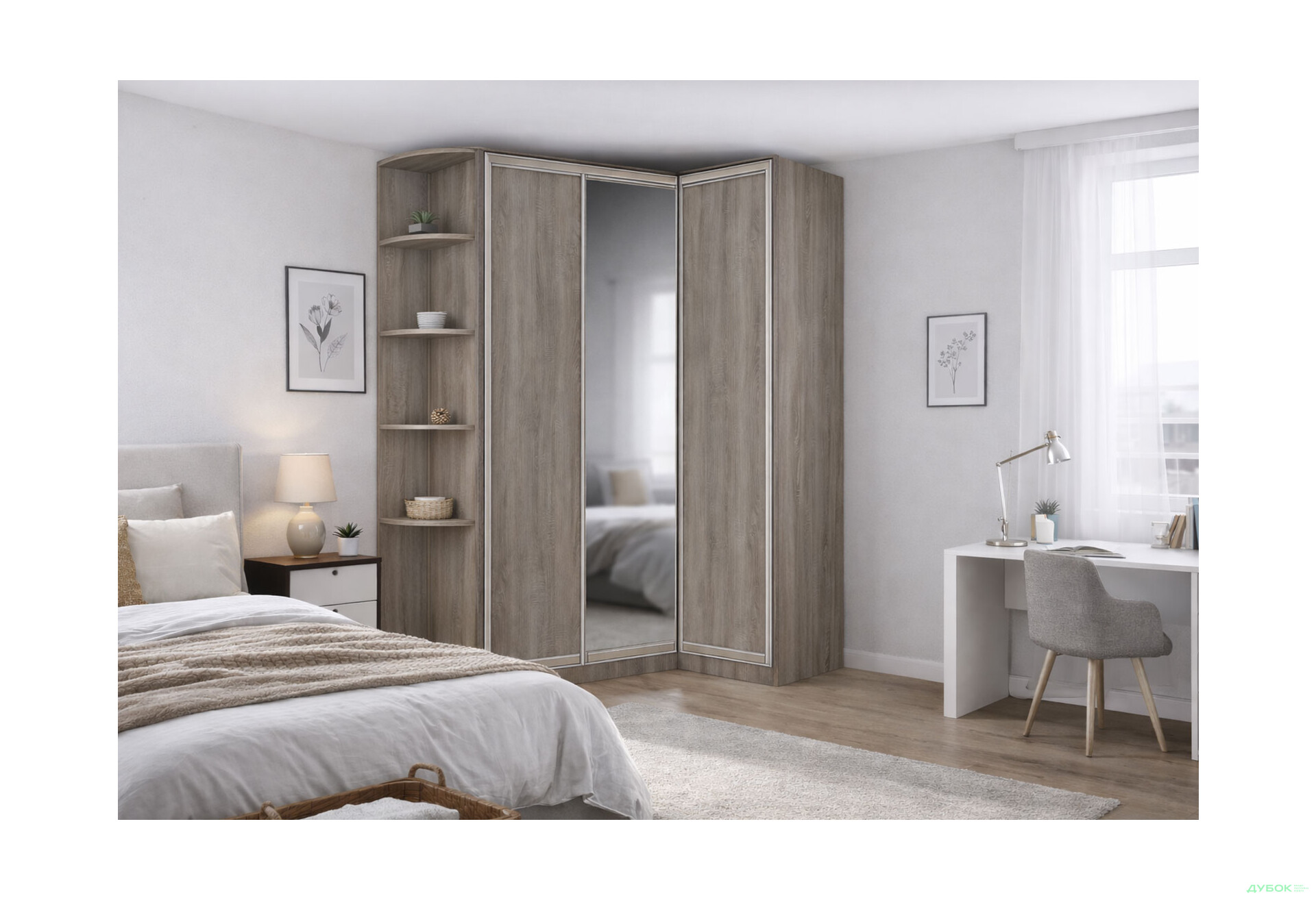 Изображение 2 - Шкаф-купе угловой 3Д 2200х2100х900х600 VIP-master