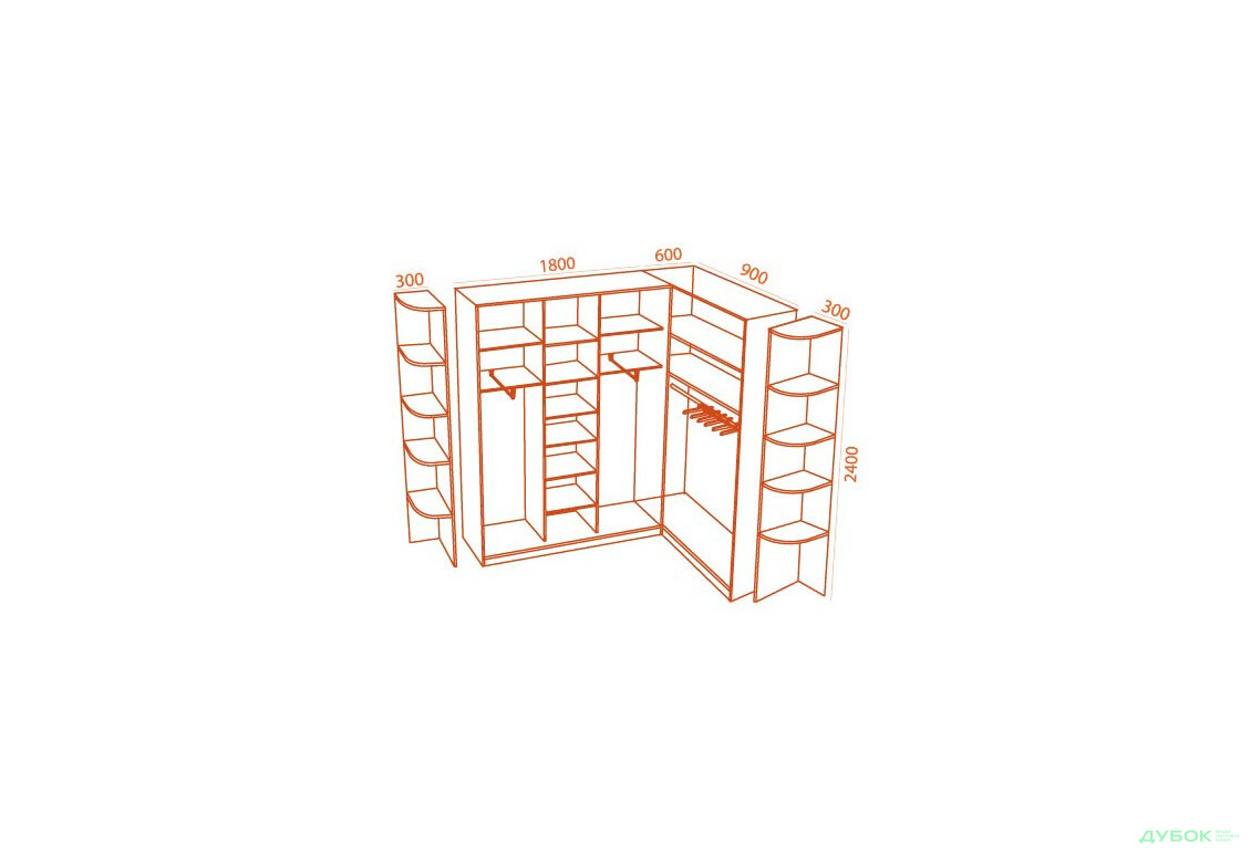 Изображение 2 - 5 Комплект 270х120: 2 ДСП + 2 Зеркала + 2 Угла + Карниз Вип-Мастер