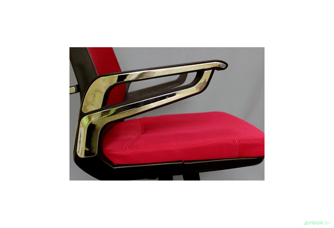 Фото 3 - Кресло Tesla сетка красная, каркас черный арт. 512457 АМФ