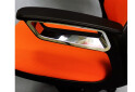 Фото 4 - Кресло Boomer сетка оранжевая, каркас черный арт. 512453 АМФ