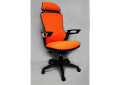 Фото 1 - Кресло Boomer сетка оранжевая, каркас черный арт. 512453 АМФ