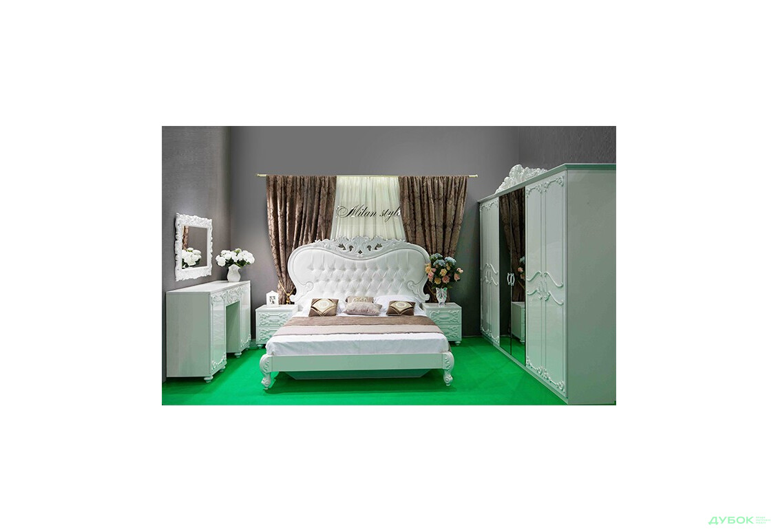 Спальня Лючия (белая) Комплект с трюмо Embawood