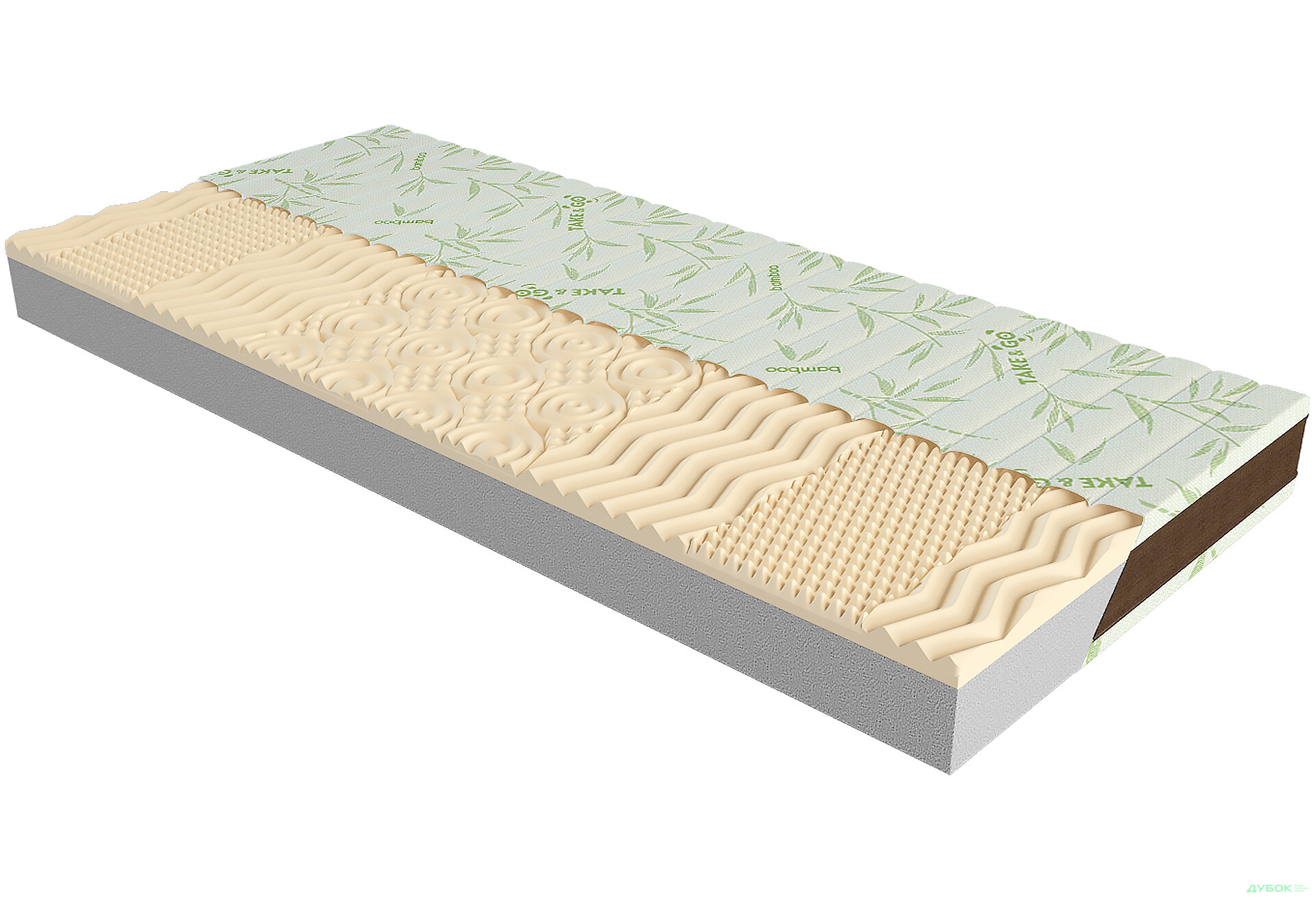 Зображення 1 - Матрац Take&Go Bamboo NeoBlack / НеоБлек ЕММ