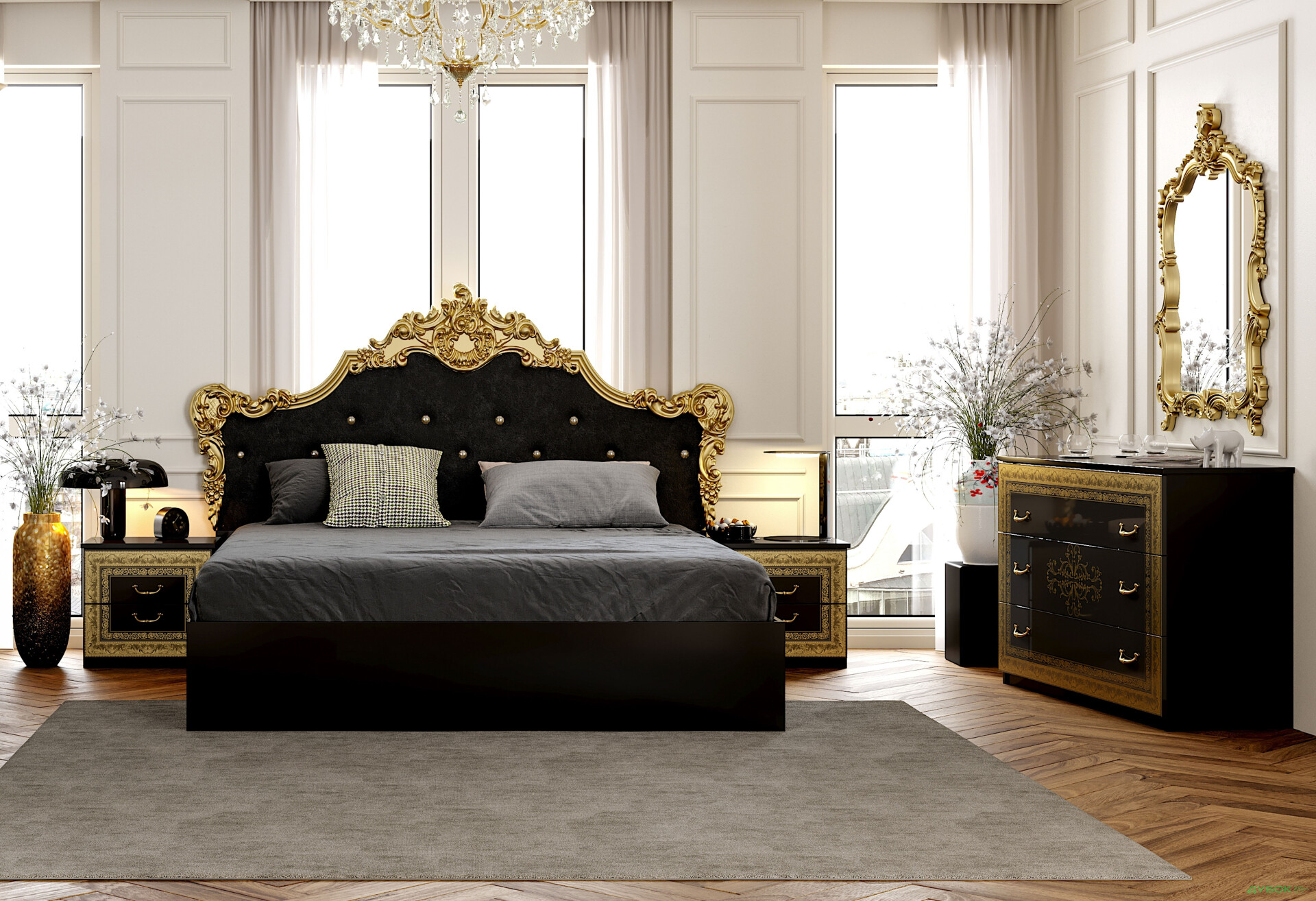 Модульна спальня Дженніфер MiroMark - Зображення 3 Зображення 3 - Модульна спальня Дженніфер MiroMark