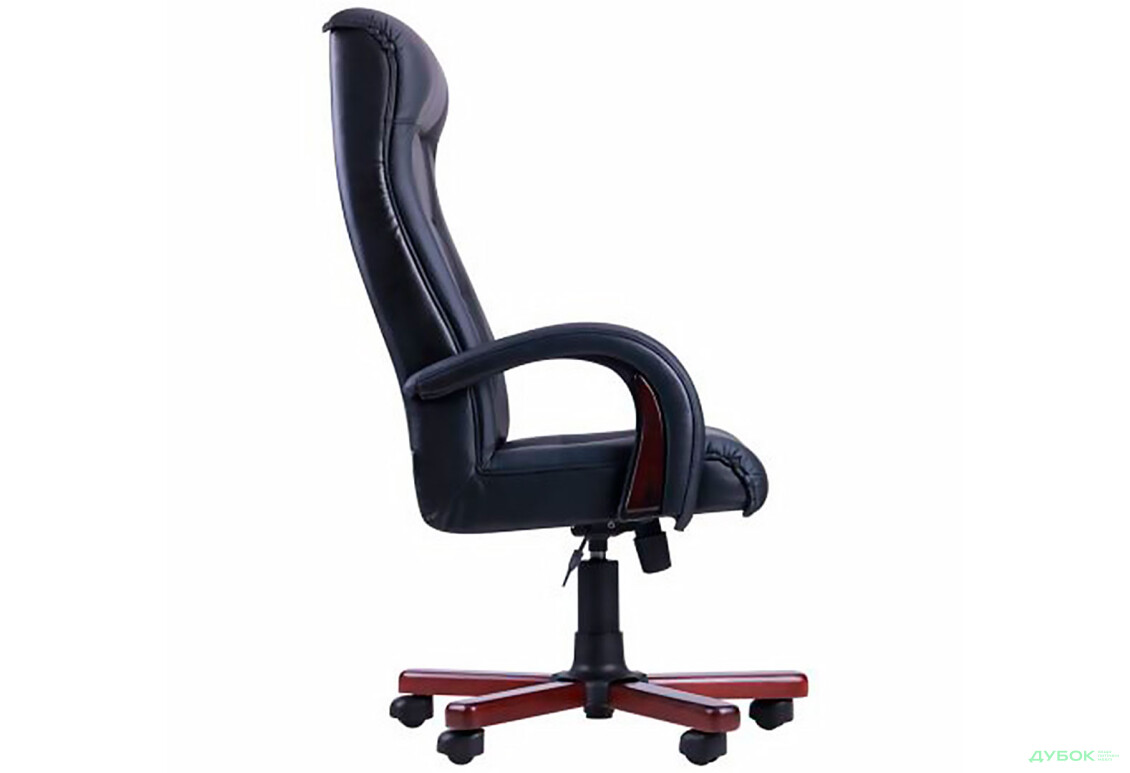 Изображение 4 - Кресло Роял Люкс орех, кожа Сплит черная АМФ