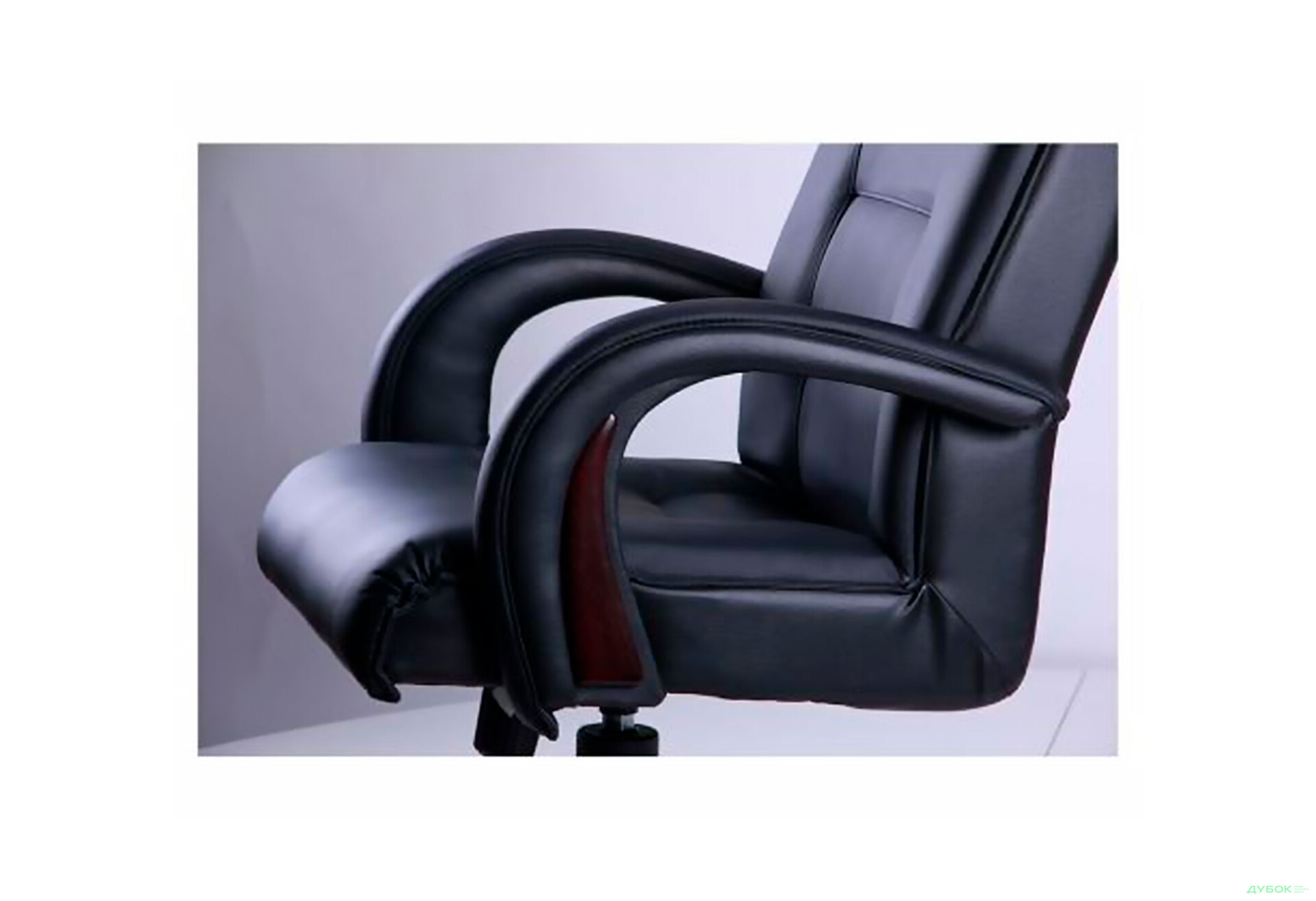 Изображение 7 - Кресло Роял Люкс орех, кожа Сплит черная АМФ