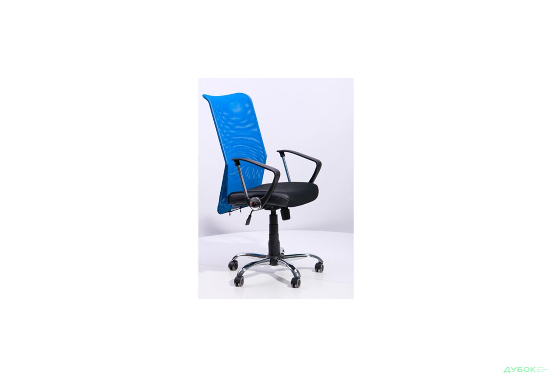 Фото 5 - Кресло Аэро HB сиденье Сетка черная, Неаполь N-20/спинка Сетка синяя, арт.23231 АМФ