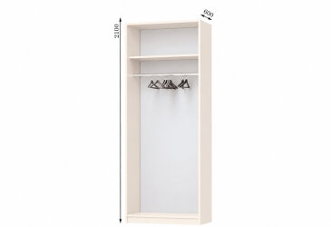 Корпус 900х600 УНІ Шафа-купе 2D 900