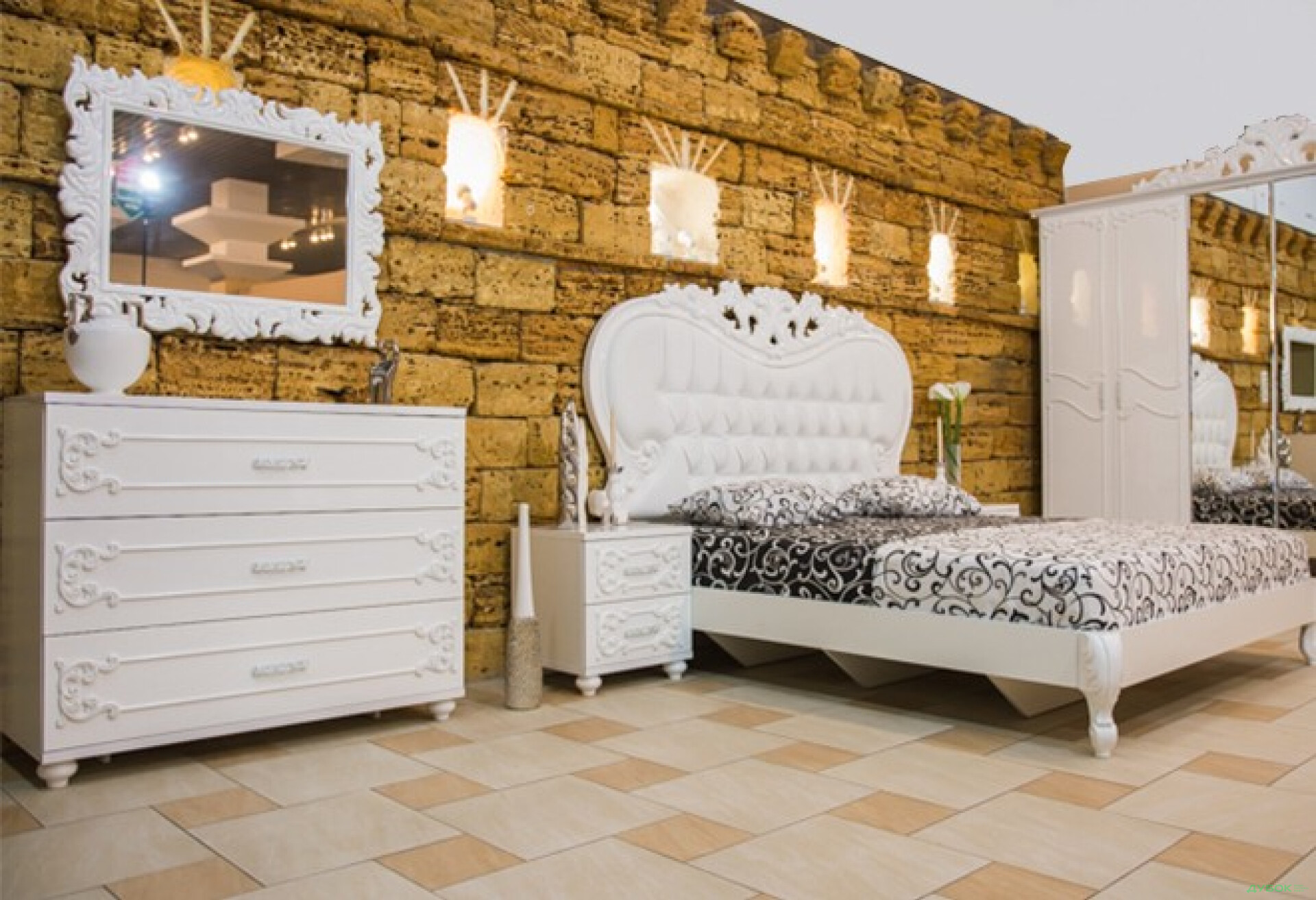 Фото 7 - Модульная спальня Лючия (белая) Embawood