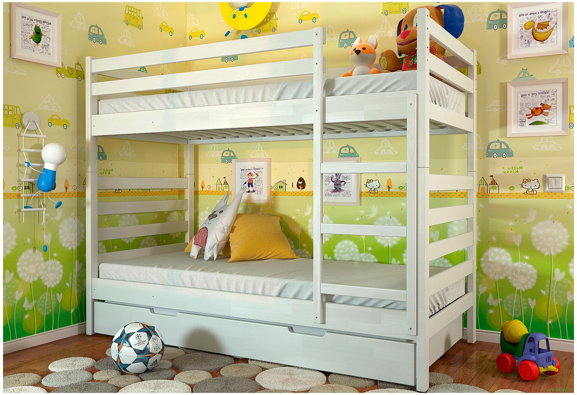 Кровать двухъярусная Арбор Древ Рио 90 - Изображение 4 Изображение 4 - Кровать двухъярусная Арбор Древ Рио 90