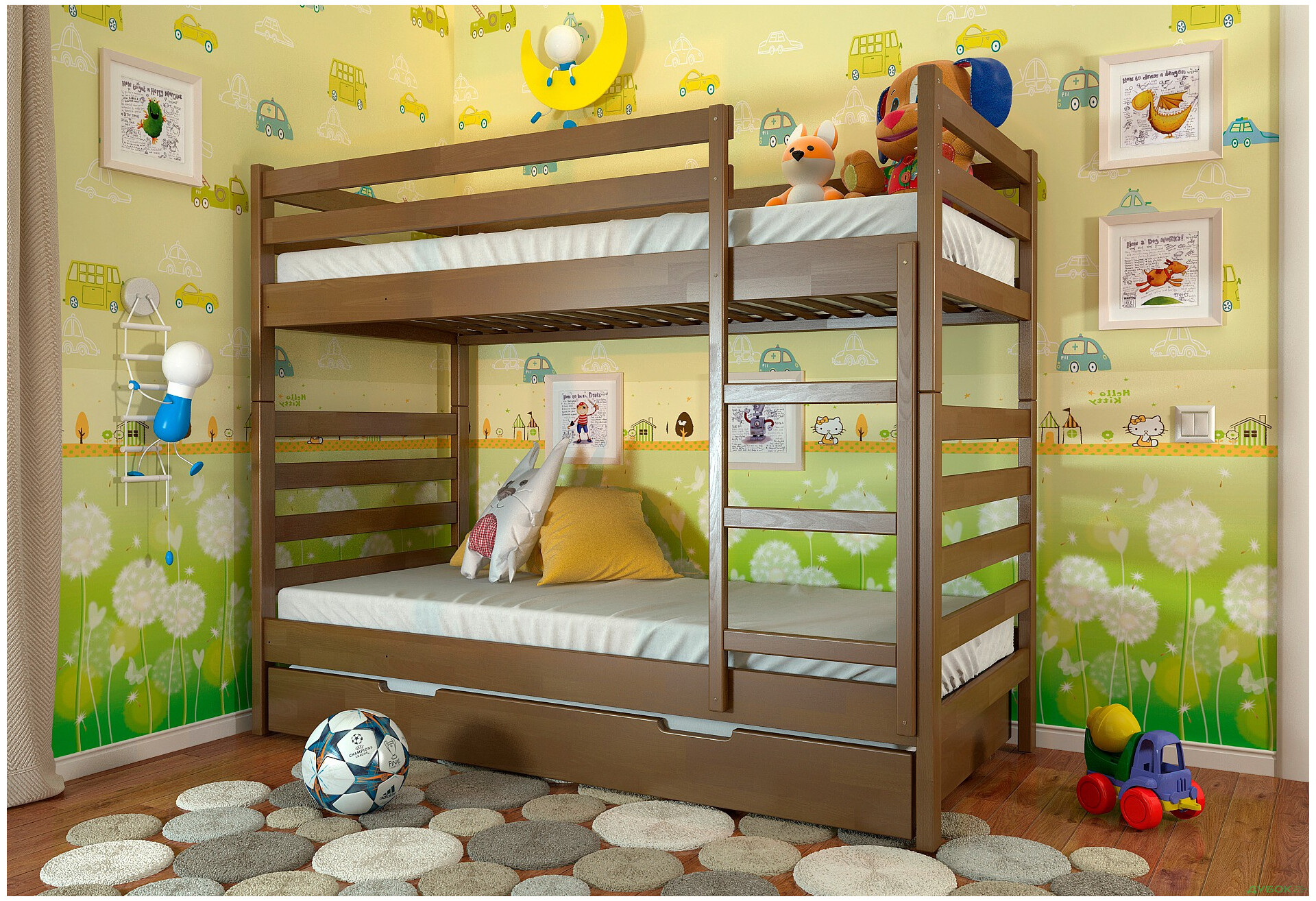 Кровать двухъярусная Арбор Древ Рио 90 - Изображение 5 Изображение 5 - Кровать двухъярусная Арбор Древ Рио 90