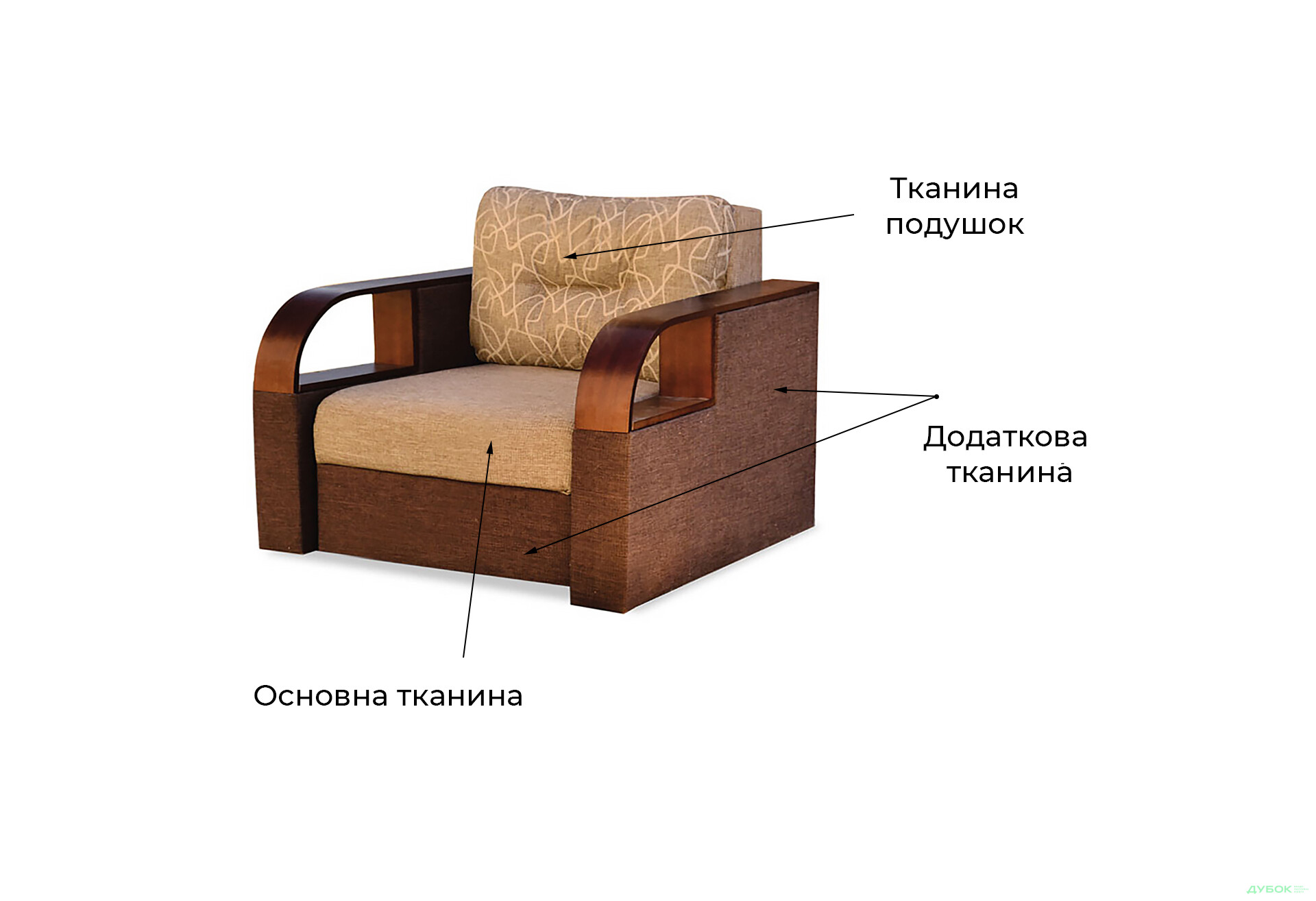 Кресло Буковель 1 Вика - Изображение 3 Изображение 3 - Кресло Буковель 1 Вика