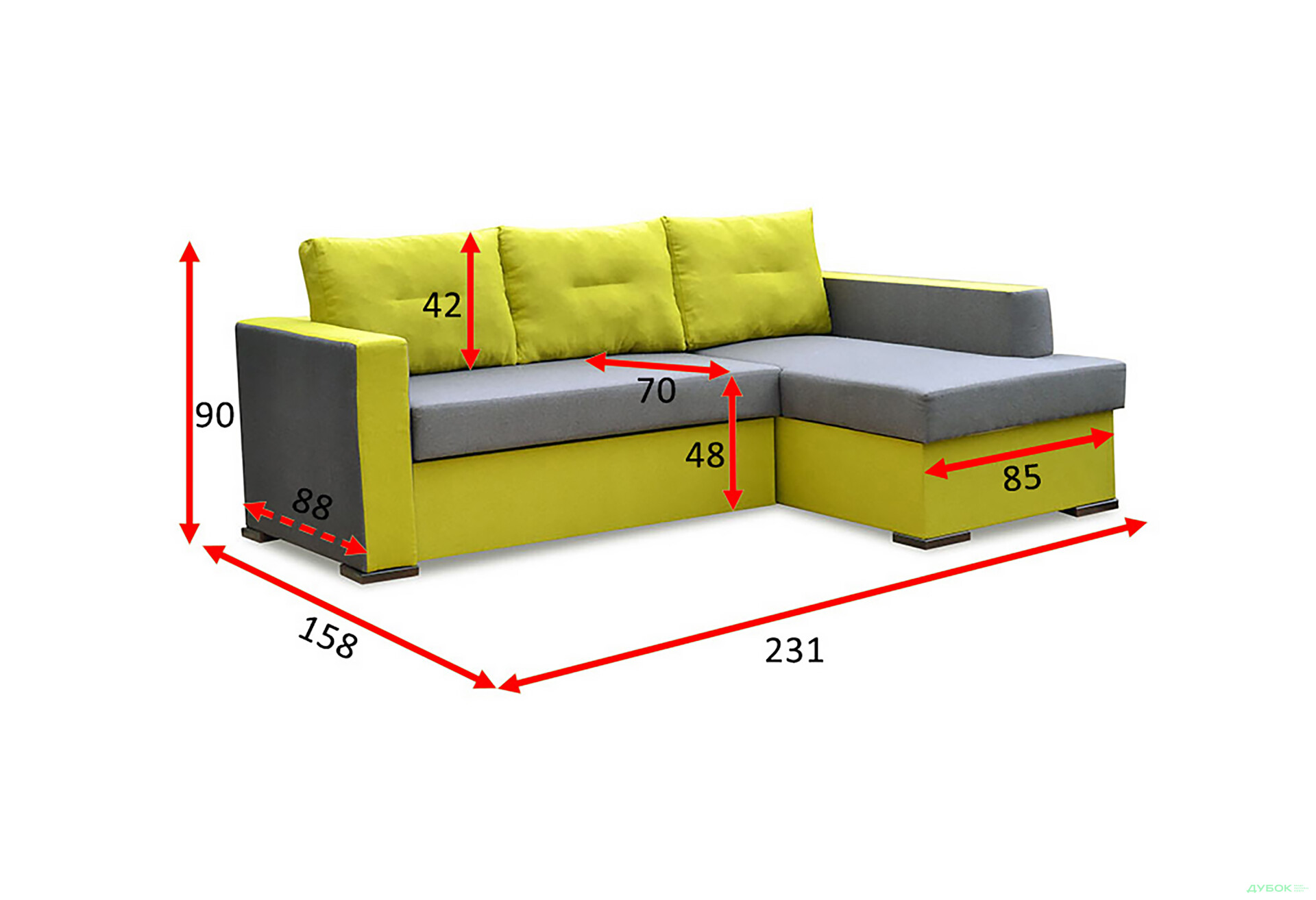 Изображение 16 - Мягкий уголок Денвер А Уголок Вика