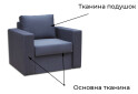 Зображення 4 - Крісло Vika Чикаго A (вузькі бильця) 104x88 см