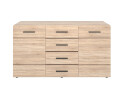 Комод VMV holding Соло 2-дверний з 4 шухлядами 150 см Дуб сонома - Зображення 1 Зображення 1 - Комод VMV holding Соло 2-дверний з 4 шухлядами 150 см Дуб сонома